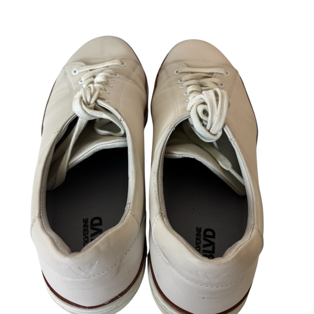 Wolverine BLVD Sneaker W990187 White Leather Low Top Sneakers Men’s Size 10 - Picture 8 of 11